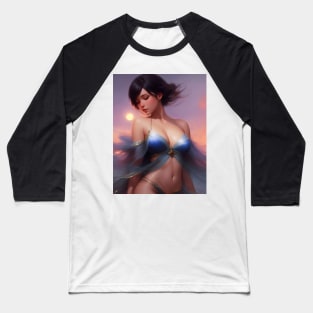 Beautiful painting of sensuous celestial beauty in ethereal shades Baseball T-Shirt